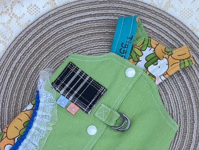 Green Cartoon Pet Dress