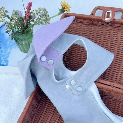 Gray Hooded Pet Jacket