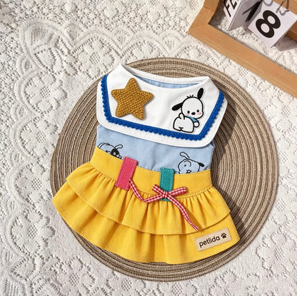Yellow Star Pet Dress