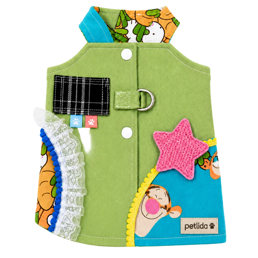 Green Cartoon Pet Dress