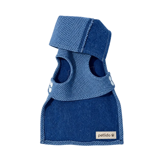 Vintage Blue Denim Pet Hoodie