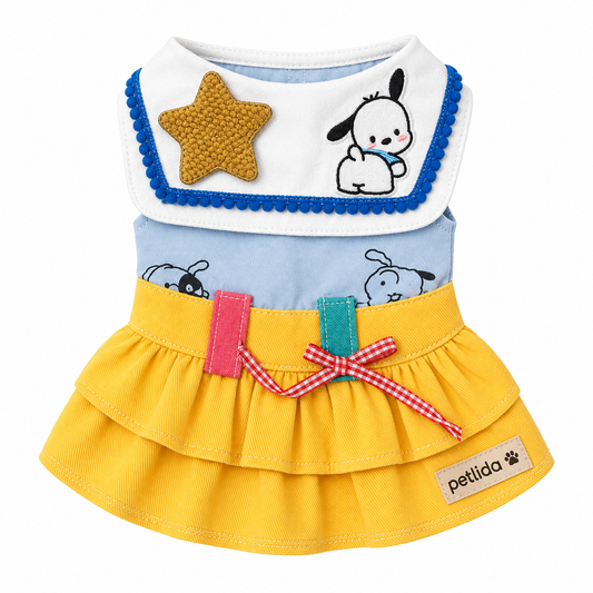 Yellow Star Pet Dress